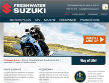 Tablet Screenshot of freshwatersuzuki.ca